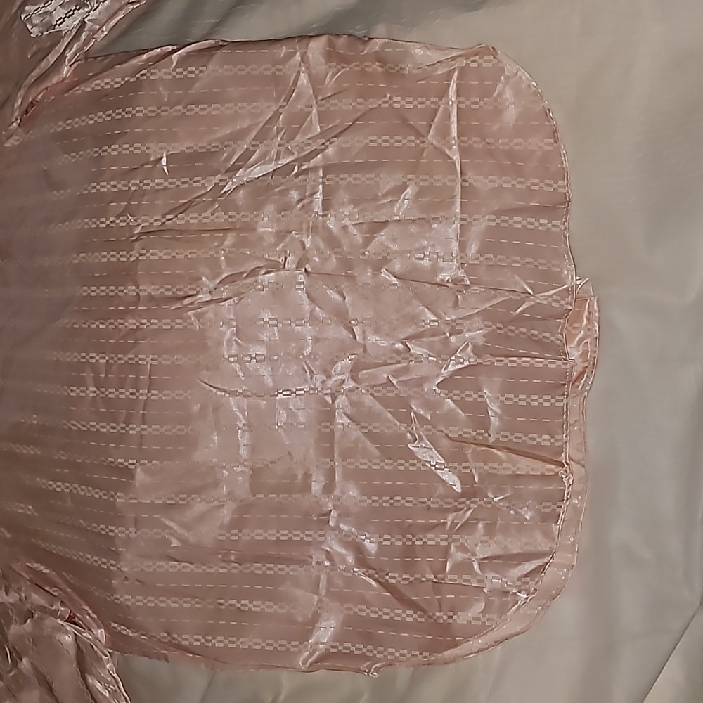 Vandamere Vintage Pink Satin Nightshirt Woman's Size L - Picture 14 of 15